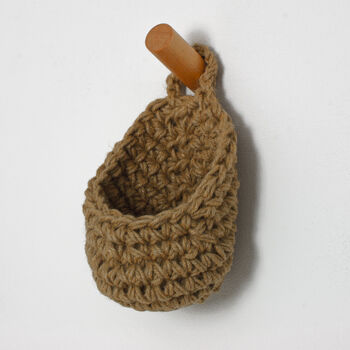 Crochet Jute Plant Hanging Basket, 3 of 6