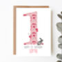 Personalised Children's Birthday Card Pink Floral, thumbnail 1 of 8
