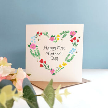 Floral Heart Mother's Day Card, 3 of 6