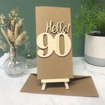 Personalised Hello 90 Birthday Card, 7 of 8