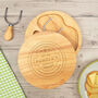 Personalised Engraved Vintage Style Wooden Cheese Board Set, thumbnail 3 of 6