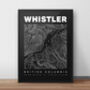 Whistler Blackcomb Contours Art Print, thumbnail 1 of 6