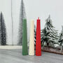 Freestanding Christmas Taper Candle Christmas Decor, thumbnail 1 of 10