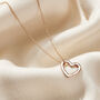 9ct Medium Message Heart Necklace, thumbnail 2 of 6