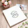 Personalised Ivory Mr And Mrs Wreath Photo Album, thumbnail 3 of 5