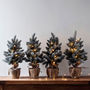 Aspen Pre Lit Mini Frosted Artificial Christmas Tree, thumbnail 2 of 4