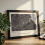 Personalised Great North Run Map Print – Great North Runner Gift, thumbnail 1 of 9