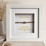 Personalised 'Tied The Knot' Framed Wedding Gift, thumbnail 6 of 11
