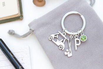 Personalised Golf Keyring Golfing Gift, 4 of 9