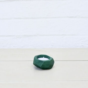 Sustainable Concrete Tea Light Holder And Candle, 7 of 10