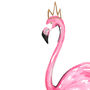 Pink Flamingo Print Unframed, thumbnail 5 of 6