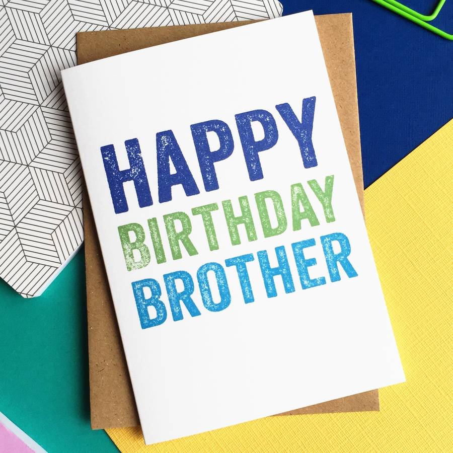 happy birthday brother greetings card by do you punctuate ...