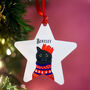 Personalised Party Cat Christmas Tree Decoration, thumbnail 6 of 12