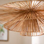 Natural Rattan Triple Tier Ceiling Shade, thumbnail 3 of 5