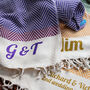 Personalised Soft Cotton Throw, Cotton Anniversary Gift, thumbnail 6 of 12