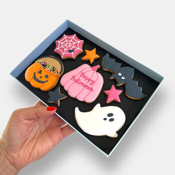 Personalised Spooky Halloween Letterbox Iced Cookies, 3 of 10