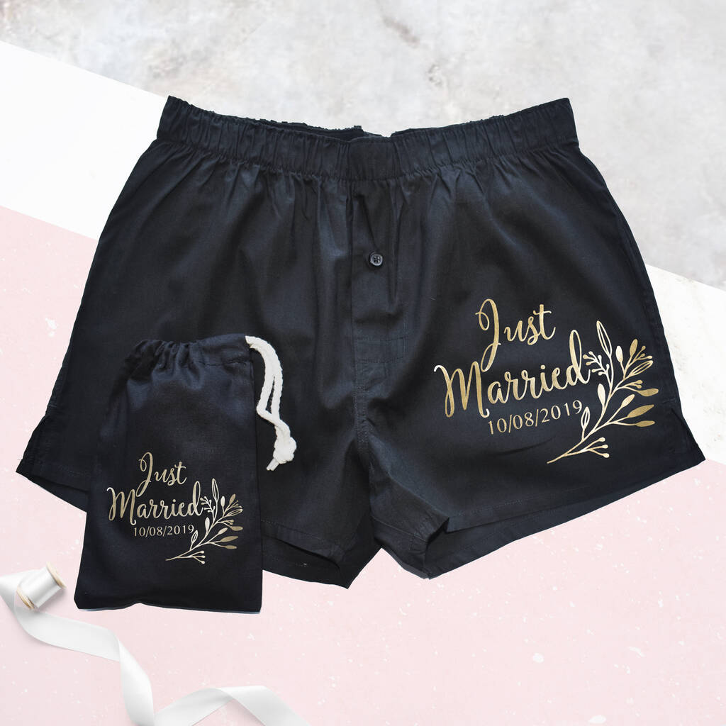 Personalised Groom's Wedding Boxer Briefs – Weasel and Stoat