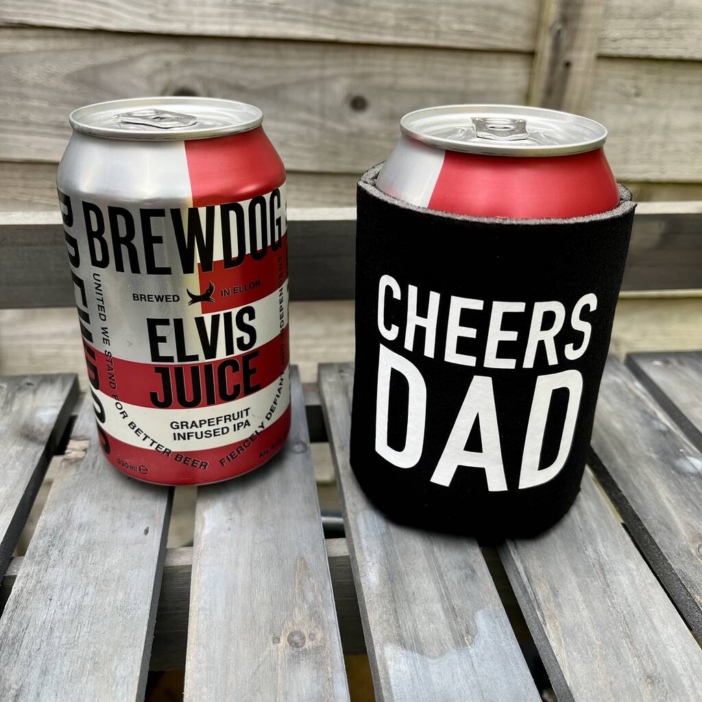 Personalised Cheers Dad Insulated Sleeve, 1 of 3