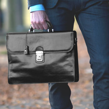the classic italian leather briefcase. 'the paolo' by maxwell scott ...
