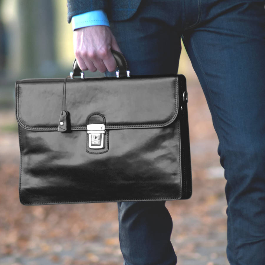 The Classic Italian Leather Briefcase. 'The Paolo2' By Maxwell Scott ...