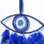 Blue Eye Dream Catcher With Black Feather, thumbnail 2 of 6