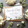 White Floral Wreath Wedding Invitations Sample, thumbnail 5 of 6