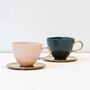 Good Morning Cappuccino Mug Blue/Green, thumbnail 2 of 4