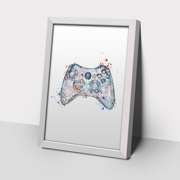 Set Of Three Gaming Controller Prints, 2 of 5