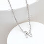 Sterling Silver Mini Initial Necklace, thumbnail 3 of 7