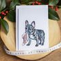 French Bulldog Puppy Christmas Card, thumbnail 1 of 7