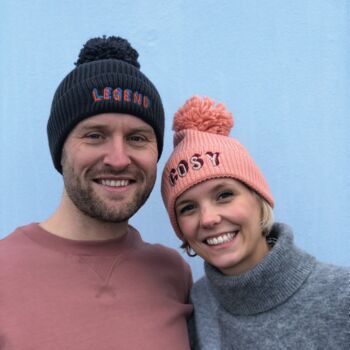 Father's Day Embroidered Personalised Woolly Hat, 3 of 10