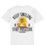 Stay Positive Keep Smiling, Unisex Graphic T Shirt, thumbnail 7 of 12