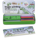 dinosaur finger painting