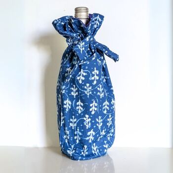 Eco Friendly Bottle Bag, Bright Coloured Wine Gift Bag, Fair Trade, 4 of 10