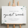 Botanical Wedding Cake Menu Sign 'Laura', thumbnail 6 of 9
