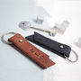 Personalised Leather Initials Keyring, thumbnail 2 of 5