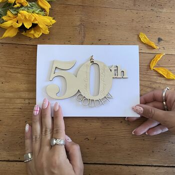 Personalised Golden Wedding Anniversary, 9 of 9