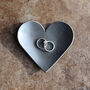 6th Anniversary Gift, Mini Decorative Iron Heart Dish With Smooth Metallic Finish, thumbnail 3 of 9