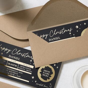 Personalised Christmas Concert Ticket Gift Voucher, 7 of 8