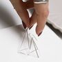 Sterling Silver Dangly Trigonal Pyramid Earrings, thumbnail 8 of 9