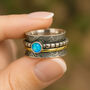 Personalised Sterling Silver Tropical Opal Spinner Ring, thumbnail 1 of 12