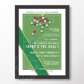 Republic Of Ireland Parrott Goal Poster, 6 of 6