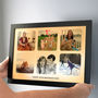 Personalised Framed Gold Metal Photo Collage, thumbnail 2 of 3