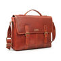 Men's Leather Rugged Satchel Bag Briefcase Gift, thumbnail 2 of 10