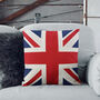 Union Jack Cushion Double Sided Soft Chenille Rectangular, thumbnail 8 of 12