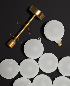 Low Rise Mini Frosted Bubble Chandelier, 3 of 9