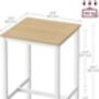 Square Tall Bar Table Breakfast Bar Dining Table, thumbnail 6 of 12