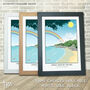 Design Your Own Coastlines Travel Poster Print, thumbnail 7 of 10