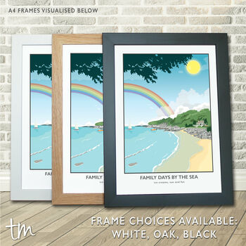 Design Your Own Coastlines Travel Poster Print, 7 of 10