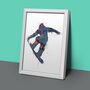 Set Of Four Snowboarder Wall Art Prints, thumbnail 5 of 6